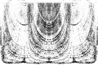 Grunge dikey olarak simetrik siyah beyaz doku. Tek renkli yıpranmış kaplama deseni. 