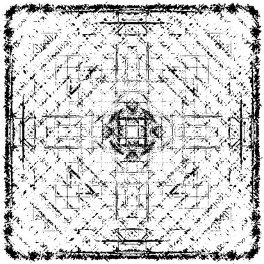 siyah ve beyaz desenli model vektör arkaplanı
