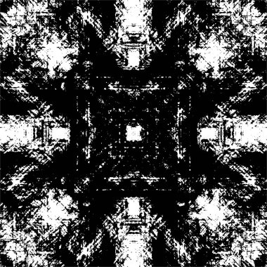 Farklı desenlere sahip soyut grunge arkaplanı, siyah ve beyaz 