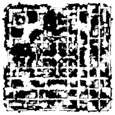 Farklı desenlere sahip soyut grunge arkaplanı, siyah ve beyaz 