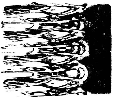 Farklı desenlere sahip soyut grunge arkaplanı, siyah ve beyaz 