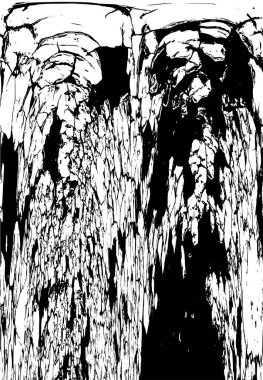 Farklı desenlere sahip soyut grunge arkaplanı, siyah ve beyaz 