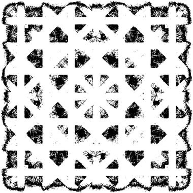 Farklı desenlere sahip soyut grunge arkaplanı, siyah ve beyaz 