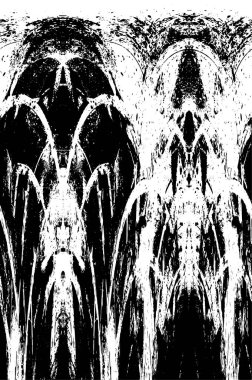 Farklı desenlere sahip soyut grunge arkaplanı, siyah ve beyaz 