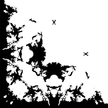 Farklı desenlere sahip soyut grunge arkaplanı, siyah ve beyaz 