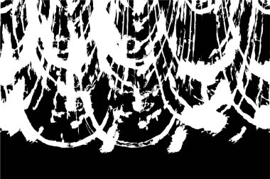 Farklı desenlere sahip soyut grunge arkaplanı, siyah ve beyaz 