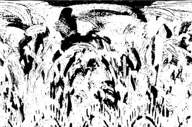 Farklı desenlere sahip soyut grunge arkaplanı, siyah ve beyaz 