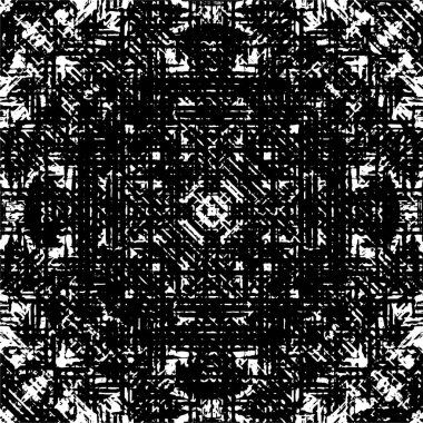 Farklı desenlere sahip soyut grunge arkaplanı, siyah ve beyaz 