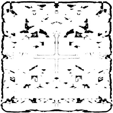 Farklı desenlere sahip soyut grunge arkaplanı, siyah ve beyaz 