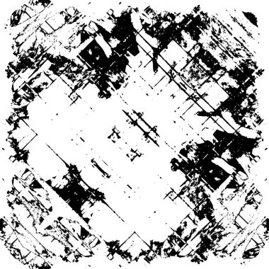 Farklı desenlere sahip soyut grunge arkaplanı, siyah ve beyaz 