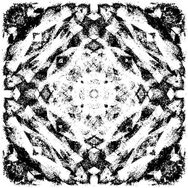 Farklı desenlere sahip soyut grunge arkaplanı, siyah ve beyaz 