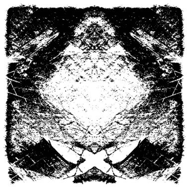 Farklı desenlere sahip soyut grunge arkaplanı, siyah ve beyaz 