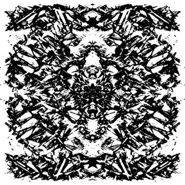 Farklı desenlere sahip soyut grunge arkaplanı, siyah ve beyaz 