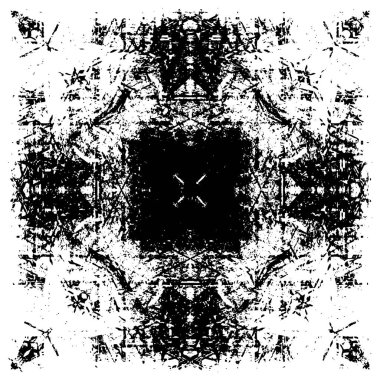 Farklı desenlere sahip soyut grunge arkaplanı, siyah ve beyaz 