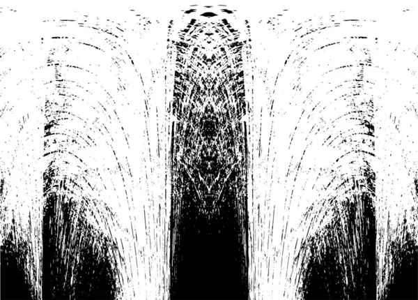 Grunge dikey olarak simetrik siyah beyaz doku. Tek renkli yıpranmış kaplama deseni. 