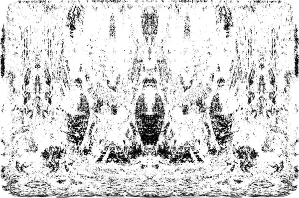 Grunge dikey olarak simetrik siyah beyaz doku. Tek renkli yıpranmış kaplama deseni. 