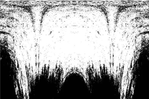 Grunge dikey olarak simetrik siyah beyaz doku. Tek renkli yıpranmış kaplama deseni. 