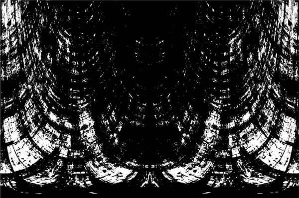 Abstrait Altéré Fond Noir Blanc — Image vectorielle