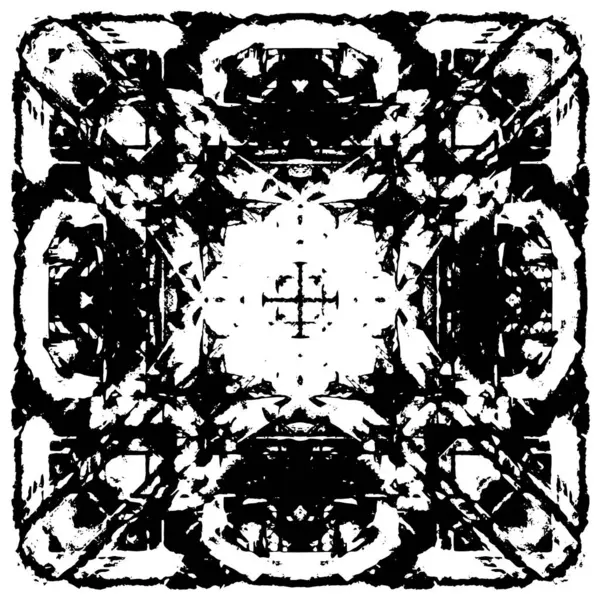 Farklı desenlere sahip soyut grunge arkaplanı, siyah ve beyaz 