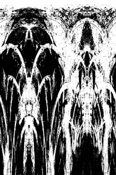 Farklı desenlere sahip soyut grunge arkaplanı, siyah ve beyaz 