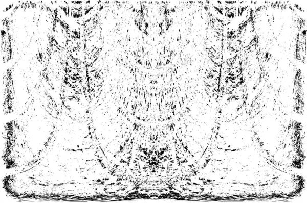 Grunge dikey olarak simetrik siyah beyaz doku. Tek renkli yıpranmış kaplama deseni. 