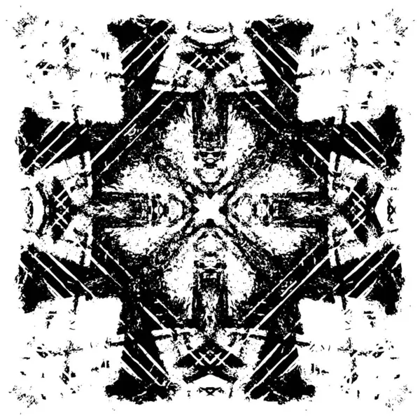 Farklı desenlere sahip soyut grunge arkaplanı, siyah ve beyaz 