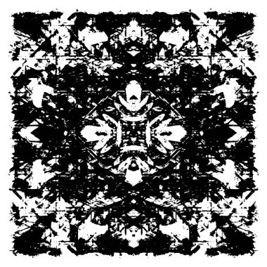 Farklı desenlere sahip soyut grunge arkaplanı, siyah ve beyaz 