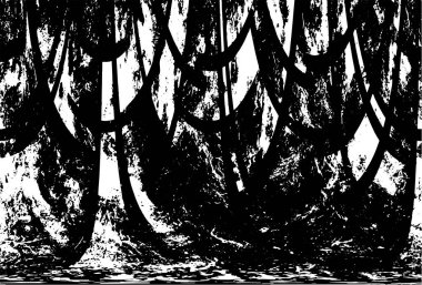 Farklı desenlere sahip soyut grunge arkaplanı, siyah ve beyaz 