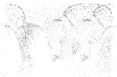 Farklı desenlere sahip soyut grunge arkaplanı, siyah ve beyaz 