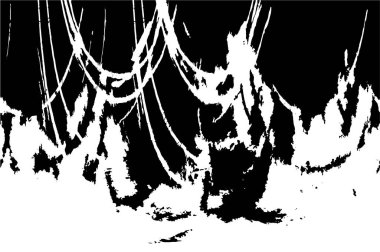 Farklı desenlere sahip soyut grunge arkaplanı, siyah ve beyaz 