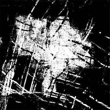 Farklı desenlere sahip soyut grunge arkaplanı, siyah ve beyaz 