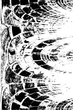 Farklı desenlere sahip soyut grunge arkaplanı, siyah ve beyaz 