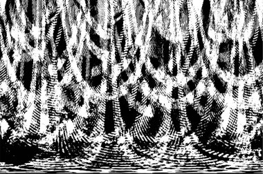 Farklı desenlere sahip soyut grunge arkaplanı, siyah ve beyaz 