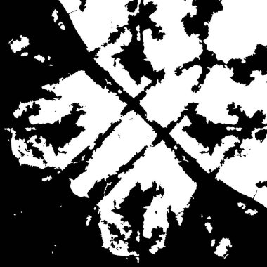 Farklı desenlere sahip soyut grunge arkaplanı, siyah ve beyaz 