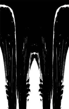 Beton siyah beyaz çatlaklar