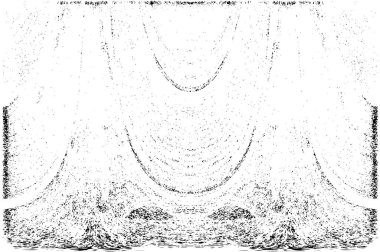 Grunge dikey olarak simetrik siyah beyaz doku. Tek renkli yıpranmış kaplama deseni. 