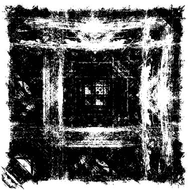 Grunge dokusu. Siyah ve beyaz kabataslak doku. imdat tasarımı