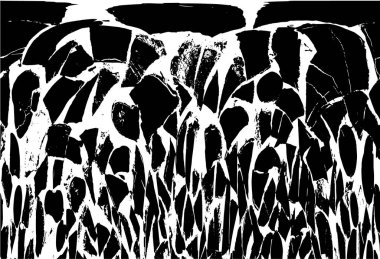 Grunge dokusu. Siyah ve beyaz kabataslak doku. imdat tasarımı