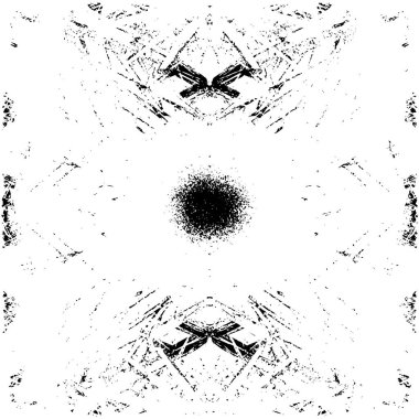 Siyah beyaz dokusunda sıkıntılı bir arka plan. soyut vektör illüstrasyonu.