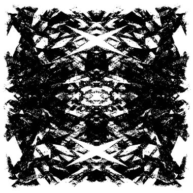 Siyah beyaz dokusunda sıkıntılı bir arka plan. soyut vektör illüstrasyonu.