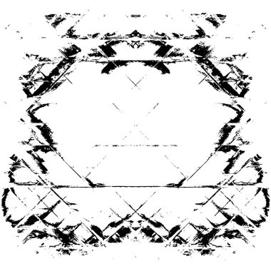 Siyah beyaz dokusunda sıkıntılı bir arka plan. soyut vektör illüstrasyonu.