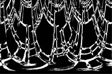 Siyah beyaz dokusunda sıkıntılı bir arka plan. soyut vektör illüstrasyonu.