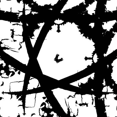 Siyah beyaz dokusunda sıkıntılı bir arka plan. soyut vektör illüstrasyonu.