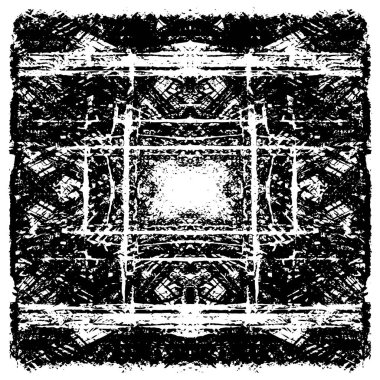 Siyah beyaz dokusunda sıkıntılı bir arka plan. soyut vektör illüstrasyonu.