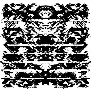 Siyah beyaz dokusunda sıkıntılı bir arka plan. soyut vektör illüstrasyonu.