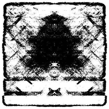 Siyah beyaz dokusunda sıkıntılı bir arka plan. soyut vektör illüstrasyonu.