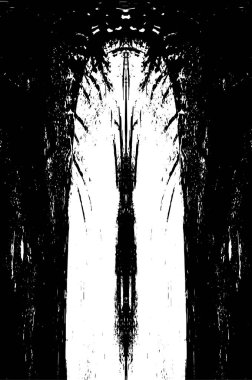 Siyah beyaz dokusunda sıkıntılı bir arka plan. soyut vektör illüstrasyonu.