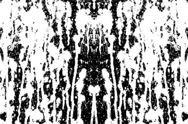 Siyah beyaz dokusunda sıkıntılı bir arka plan. soyut vektör illüstrasyonu.