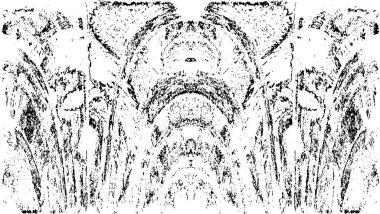 Siyah beyaz dokusunda sıkıntılı bir arka plan. soyut vektör illüstrasyonu.