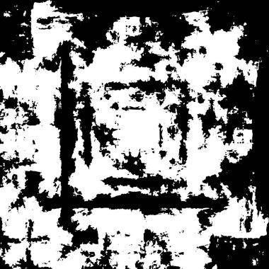 Siyah beyaz dokusunda sıkıntılı bir arka plan. soyut vektör illüstrasyonu.